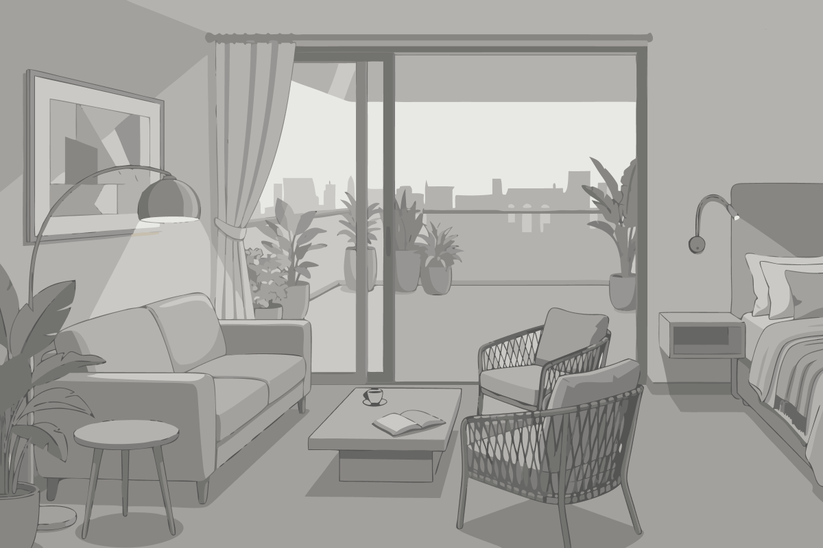 Apartamento com Vista das Montanhas